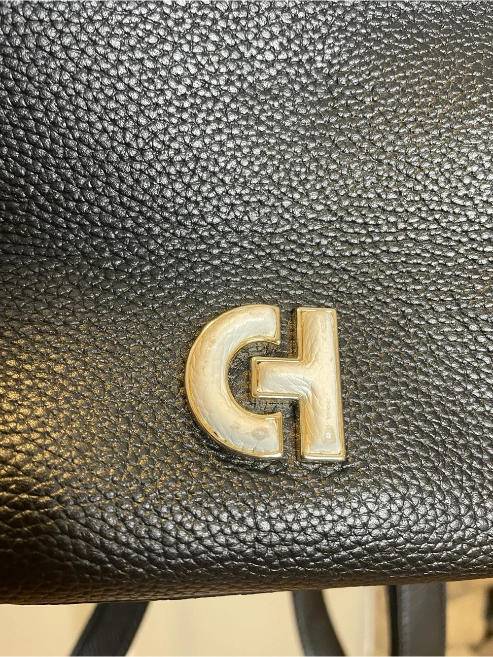 Cole Haan Grand Ambition Luxe Houndstooth Leather Backpack w Tablet Slot NWOT